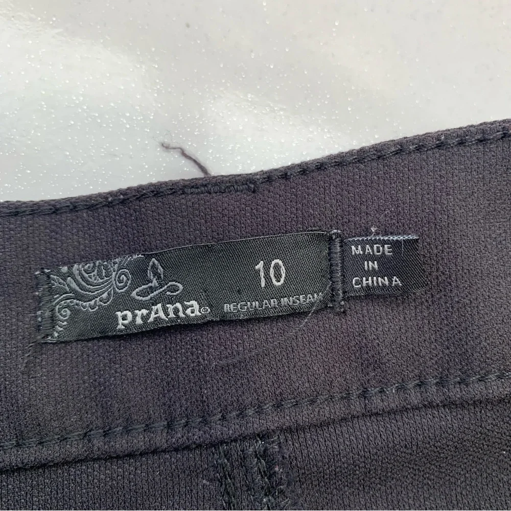 Prana Pants Woman 10 Black Skinny  Stacked Stretch Casual Work Gothic‎ Grunge - Picture 6 of 9